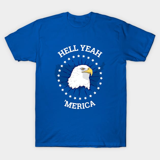 Hell Yeah'Merica T-Shirt by CANVAZSHOP